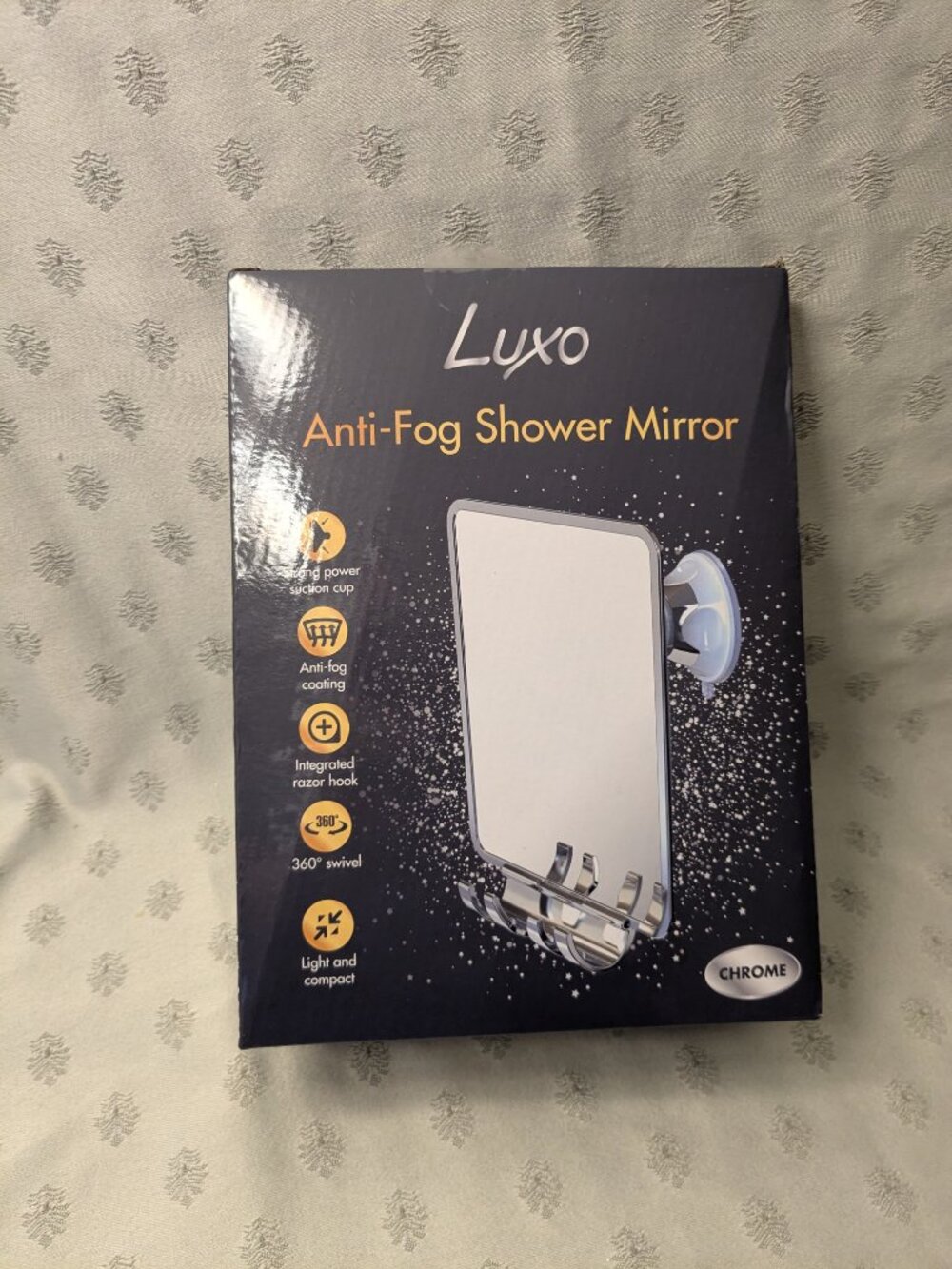 Father's Day NEW!  Luxo Shower Mirror, Shower Mirror Fogless for Shaving